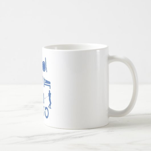 睡眠のハンマーを食べて下さい コーヒーマグカップ (右)
