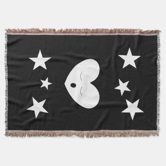 睡眠のハートのブランケット スローブランケット (正面)