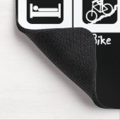 睡眠のバイクは繰り返しを食べます マウスパッド (コーナー)
