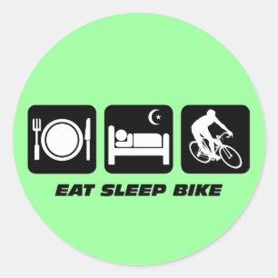 睡眠のバイクを食べて下さい ラウンドシール