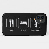 睡眠のバスケットボールを食べて下さい Case-Mate iPhoneケース (裏面(横))