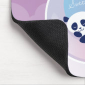 睡眠のパンダの紫色のmousepad マウスパッド (コーナー)