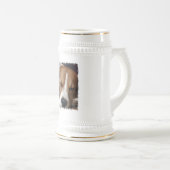 睡眠のビーグル犬ビールステイン ビールジョッキ (正面右)