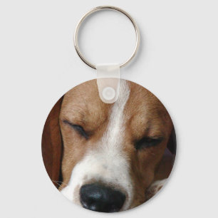 睡眠のビーグル犬Keychain キーホルダー