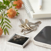 睡眠のピット・ブル犬 キーホルダー (側面)