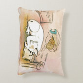 睡眠のブルテリアの枕 アクセントクッション (裏面(縦))