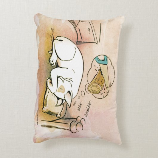 睡眠のブルテリアの枕 アクセントクッション (裏面(縦))