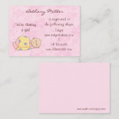 睡眠のベビーのギフト登録カード エンクロージャーカード (正面/裏面)