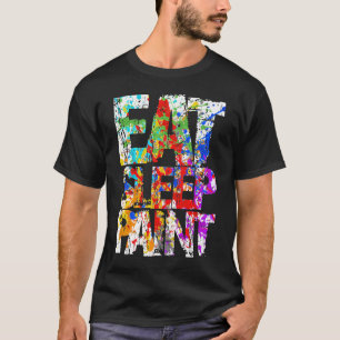 睡眠のペンキを食べて下さい Tシャツ