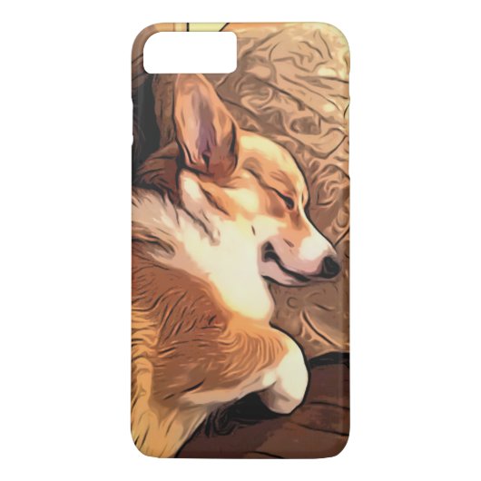 睡眠のペンブロークのウェルシュコーギー犬 Case-Mate iPhoneケース (裏面)