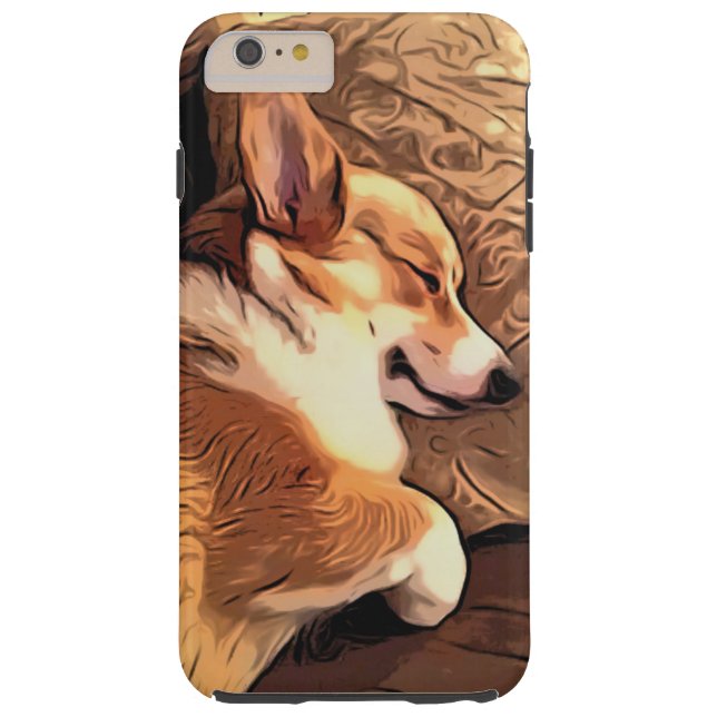 睡眠のペンブロークのウェルシュコーギー犬 Case-Mate iPhoneケース (裏面)