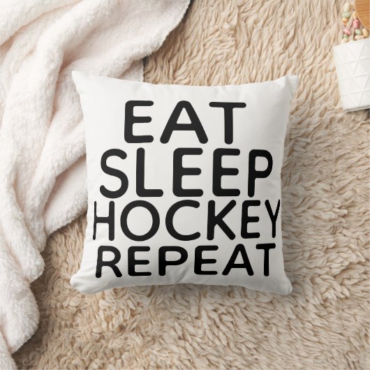 睡眠のホッケーの枕クリスマスプレゼントを食べて下さい クッション (ブランケット)