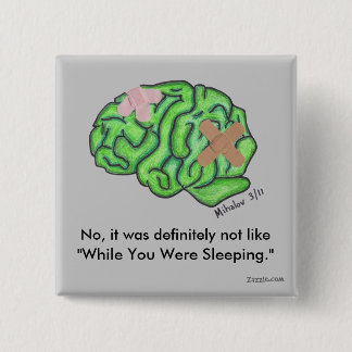 ""睡眠のボタン間、 缶バッジ