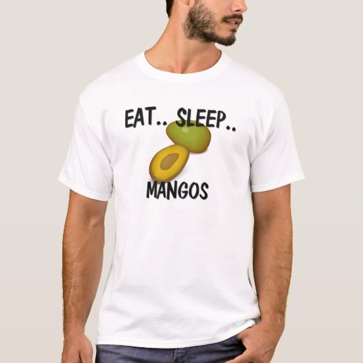 睡眠のマンゴを食べて下さい Tシャツ (正面)