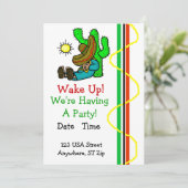 睡眠のメキシコ人を持つメキシコパーティの招待状 招待状 (スタンド正面)