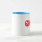 睡眠のヨガを食べて下さい マグカップ (中央)