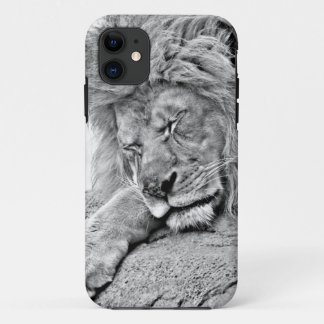 睡眠のライオンのiPhone 5の場合 iPhone 11 ケース
