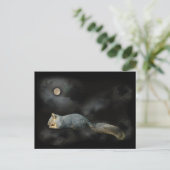 睡眠のリスの郵便はがき ポストカード (スタンド正面)