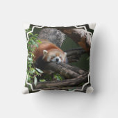 睡眠のレッサーパンダの枕 クッション (裏面)