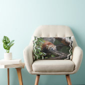 睡眠のレッサーパンダの枕 ランバークッション (椅子)