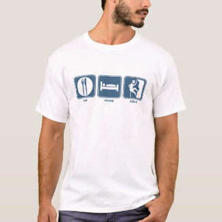 睡眠の上昇を食べて下さい Tシャツ