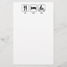 睡眠の乗車を食べて下さい 便箋