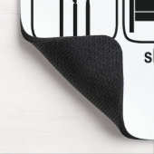 睡眠の会計を食べて下さい マウスパッド (コーナー)