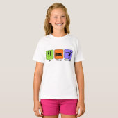 睡眠の体操のTシャツを食べて下さい Tシャツ (正面フル)
