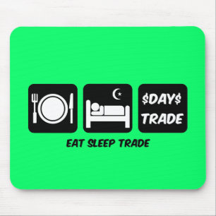 睡眠の個人投資家を食べて下さい マウスパッド