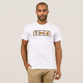 睡眠の倍力Tシャツを食べて下さい Tシャツ (正面フル)