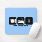 睡眠の列を食べて下さい マウスパッド (マウス)