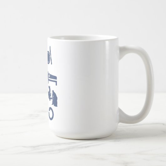 睡眠の合気道を食べて下さい コーヒーマグカップ (右)