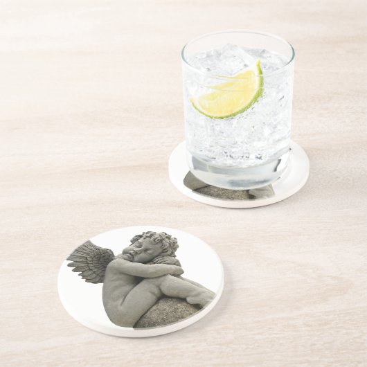 睡眠の天使の天使の彫刻のコースター コースター (側面)