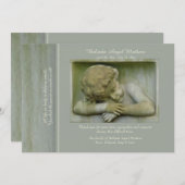 睡眠の天使の死別のサンキューカード サンキューカード (正面/裏面)