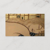睡眠の女性1名刺 名刺 (裏面)