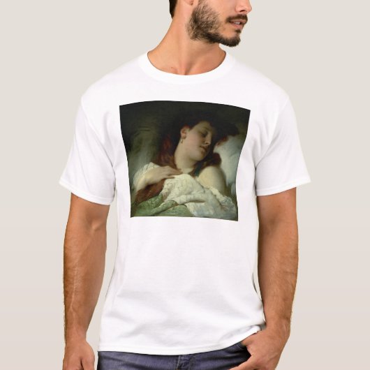睡眠の女性 Tシャツ (正面)