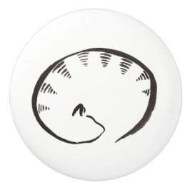 睡眠の子猫のノブ セラミックノブ