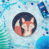 睡眠の孤の森林誕生日のテーマの子供のギフト ペーパープレート (パーティー)