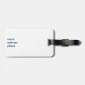 睡眠の孤夜星 ラゲッジタグ (裏面横)