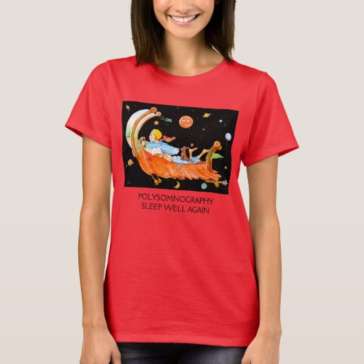 睡眠の実験室POLYSOMNOGRAPHY Tシャツ (正面)