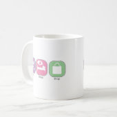 睡眠の店を食べて下さい コーヒーマグカップ (正面左)