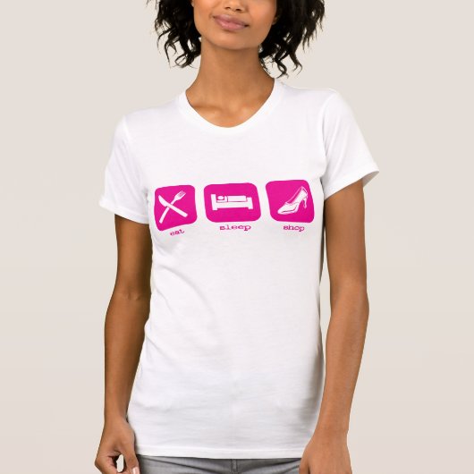 睡眠の店を食べて下さい Tシャツ (正面)