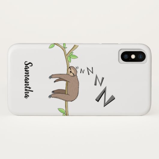 睡眠の怠惰 Case-Mate iPhoneケース (裏面(横))