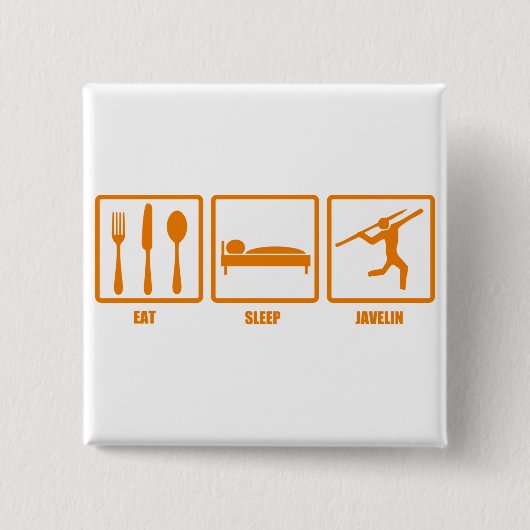 睡眠の投げ槍を食べて下さい 缶バッジ (正面)