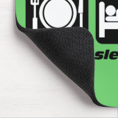 睡眠の投げ矢を食べて下さい マウスパッド (コーナー)