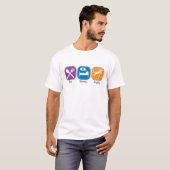 睡眠の敏捷を食べて下さい Tシャツ (正面フル)