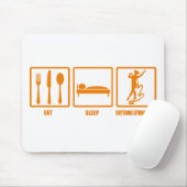睡眠の新体操を食べて下さい マウスパッド (マウス)