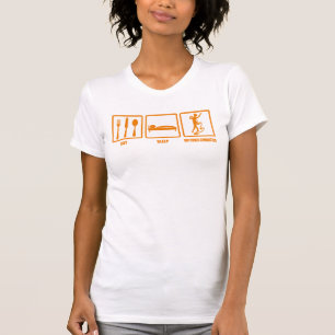睡眠の新体操を食べて下さい Tシャツ