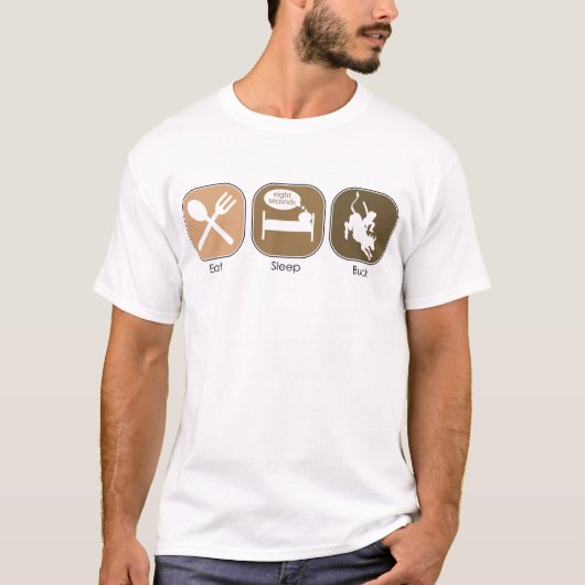 睡眠の木びき台を食べて下さい Tシャツ (正面)
