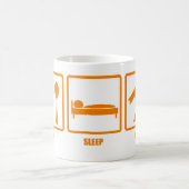 睡眠の柔道を食べて下さい コーヒーマグカップ (中央)